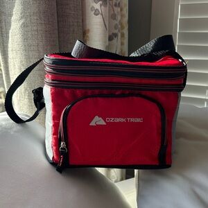 Ozark Trail Red and Gray Insulated Cooler Bag
